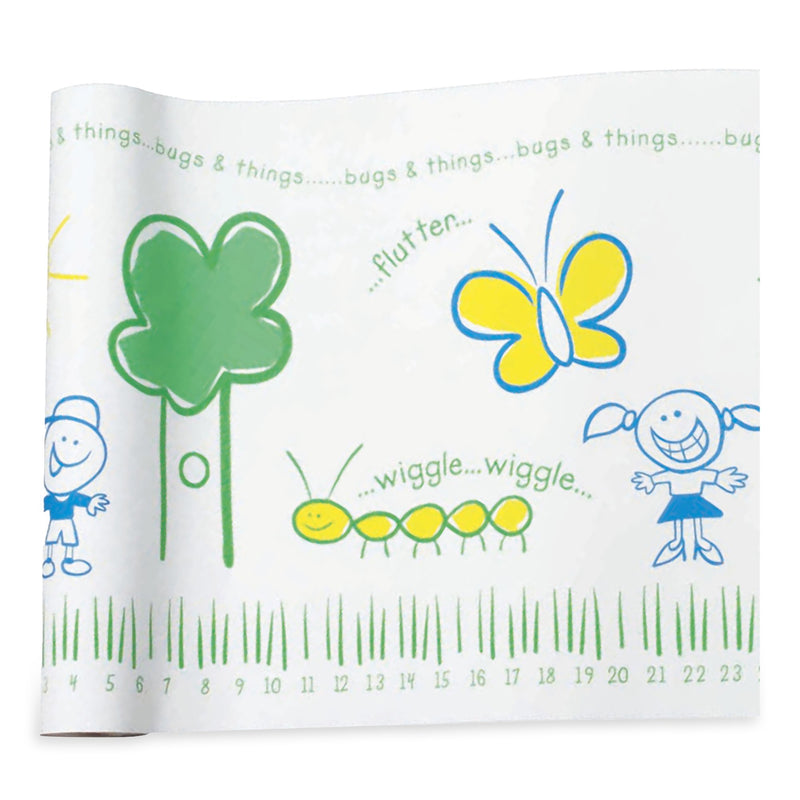 McKesson Table Paper 21 Inch Width 225 Foot Length Print (Bugs and Things) Smooth (493540_CS) 6/CS