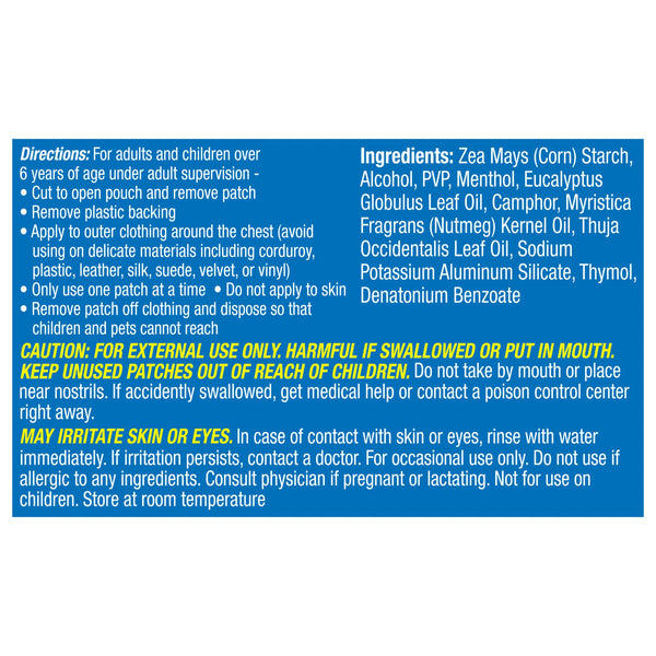 Vicks® VapoPatch™ Aroma Patch Patch 5 per Box (1229277_CT) 1/CT