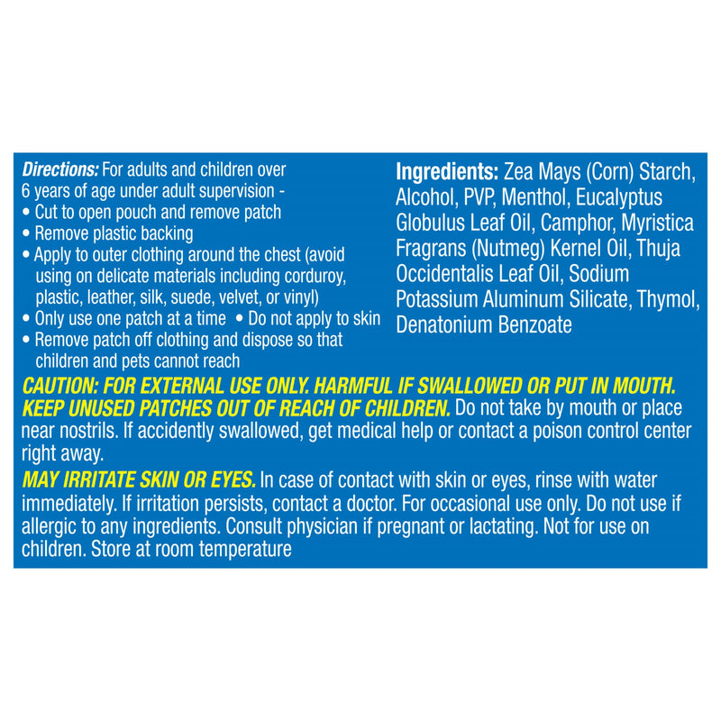 Vicks® VapoPatch™ Aroma Patch Patch 5 per Box (1229277_CT) 1/CT