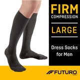 3M™ Futuro™ Compression Socks Knee High Large Black Closed Toe (1084269_PR) 1/PR
