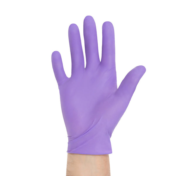 Purple Nitrile® Exam Glove Medium Sterile Pair Nitrile Standard Cuff Length Textured Fingertips Purple Not Rated (407603_EA) 1/EA