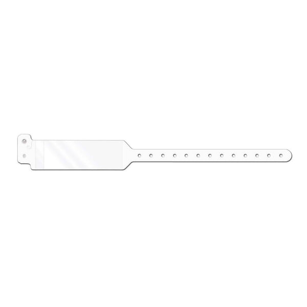 Conf-ID-ent™ Identification Wristband with Shield Write On Band Permanent Snap Without Legend (971355_CS) 500/CS
