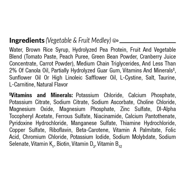 Compleat® Peptide 1.0 Tube Feeding Formula Vegetable / Fruit Medley Flavor Liquid 250 mL Reclosable Carton (1228009_EA) 1/EA