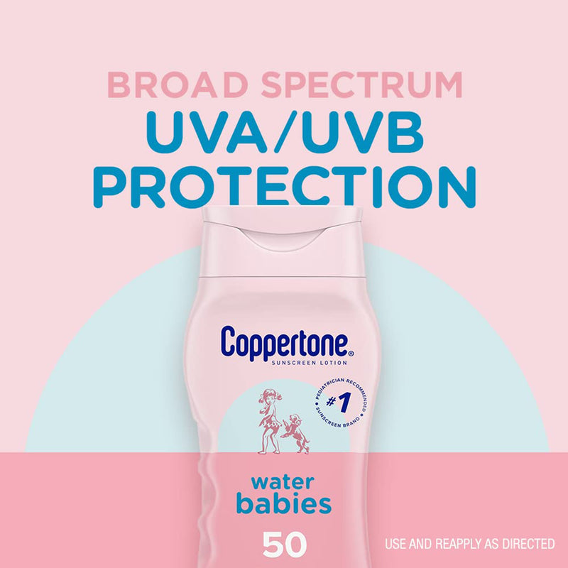 Coppertone® Water Babies Sunscreen SPF 50 Lotion 8 oz. Bottle (1231877_EA) 1/EA