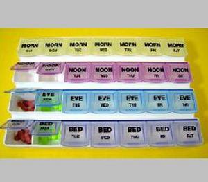 Mediplanner® Pill Organizer 7 Day 4 Dose (729134_EA) 1/EA