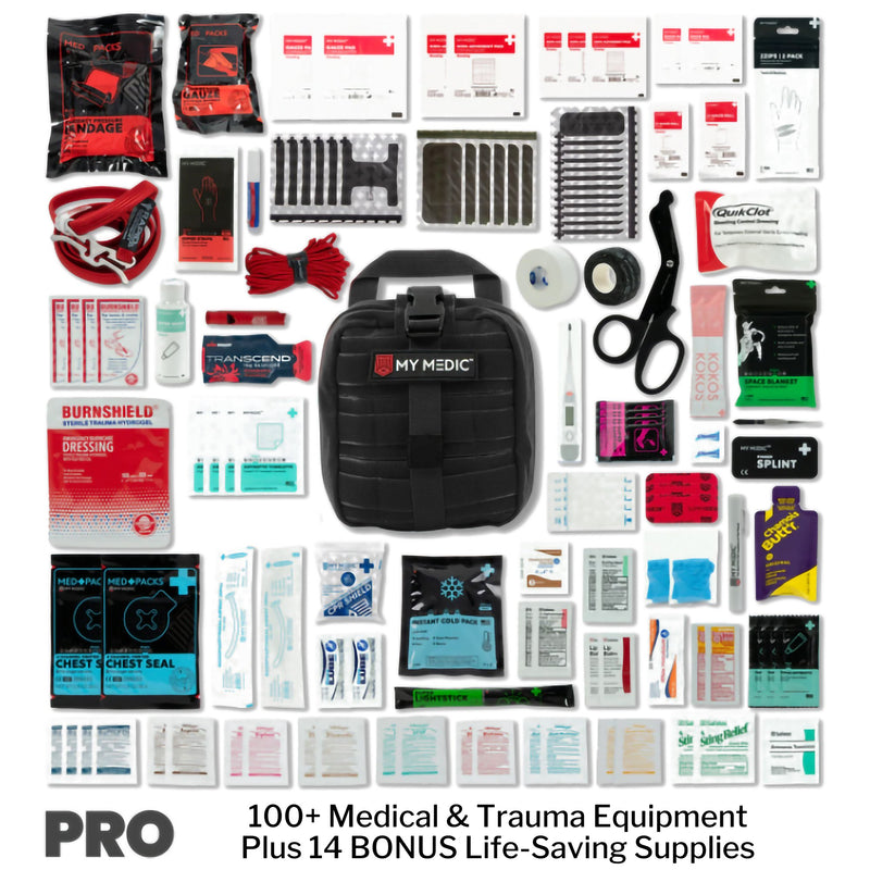 My Medic™ MYFAK Pro First Aid Kit Black Nylon Bag (1207717_EA) 1/EA