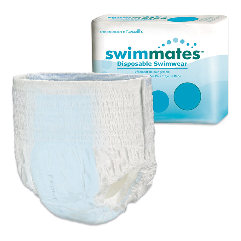 Swimmates™ Unisex Adult Bowel Containment Swim Brief Pull On with Tear Away Seams X-Large Disposable Moderate Absorbency (884135_CS) 56/CS