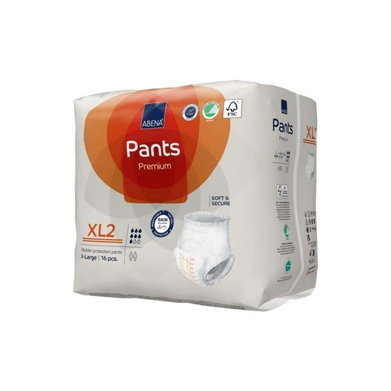 Abena® Premium Pants XL2 Unisex Adult Absorbent Underwear Pull On with Tear Away Seams X-Large Disposable Heavy Absorbency (1218237_PK) 16/PK