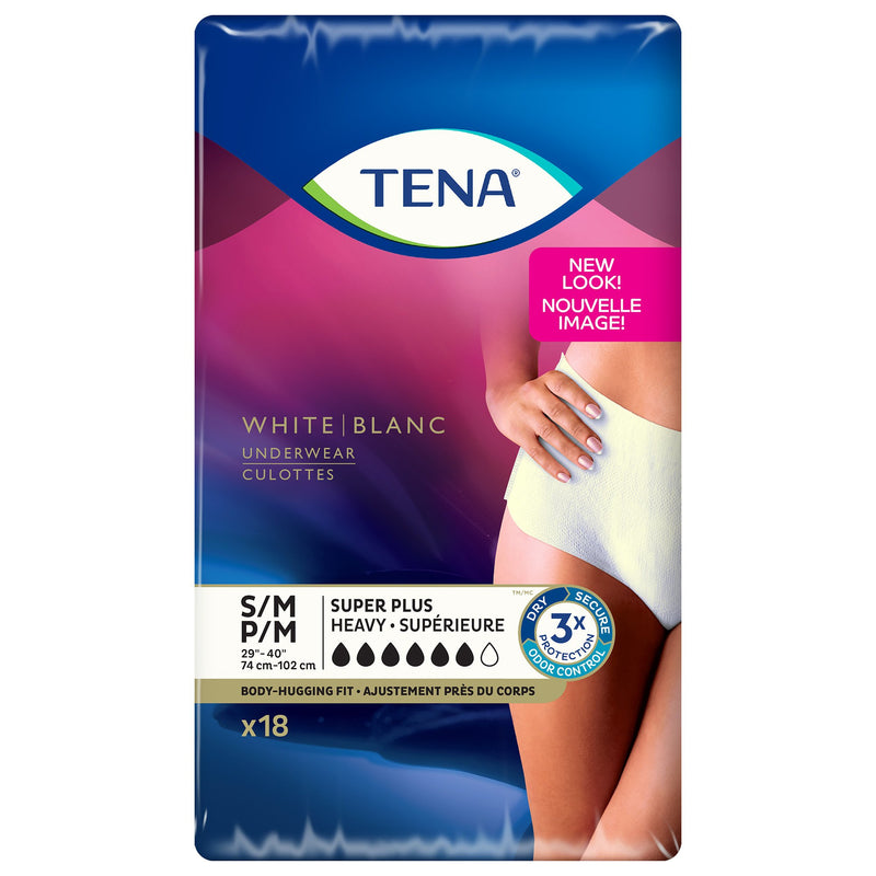 TENA® Women™ Super Plus Female Adult Absorbent Underwear Pull On with Tear Away Seams Small / Medium Disposable Heavy Absorbency (1115186_CS) 72/CS