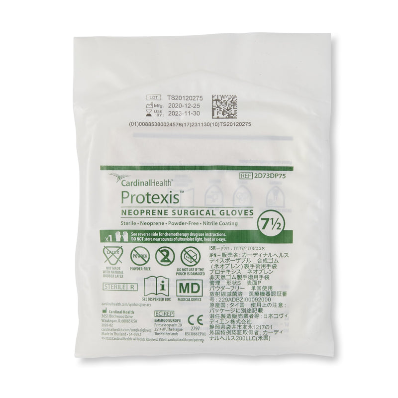 Protexis™ (formerly Duraprene™ Plus ) Surgical Glove Size 7.5 Sterile Polychloroprene Standard Cuff Length Smooth Ivory Chemo Tested (776961_BX) 50/BX