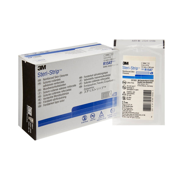 Steri-Strip™ Skin Closure Strip 1/2 X 4 Inch Nonwoven Material Reinforced Strip White (5785_PK) 1/PK