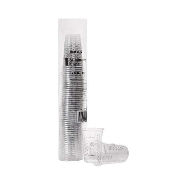 McKesson Drinking Cup 10 oz. Clear Polyethylene Disposable (1127772_CS) 1000/CS