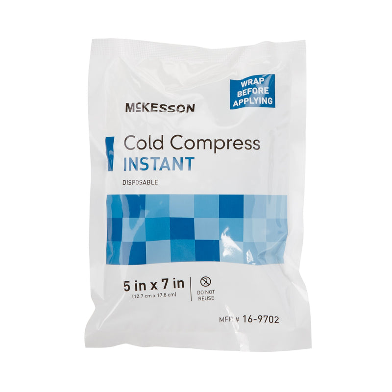 McKesson Instant Cold Pack General Purpose 5 X 7 Inch Plastic / Calcium Ammonium Nitrate / Water Disposable (476731_EA) 1/EA