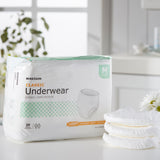 McKesson Classic Unisex Adult Absorbent Underwear Pull On with Tear Away Seams Medium Disposable Light Absorbency (884177_CS) 4/CS