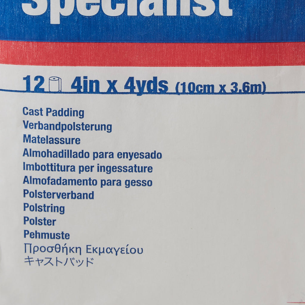 Cast Paddinh Specialist® Sterile Cast Padding Undercast 4 Inch X 4 Yard Cotton / Ra ...