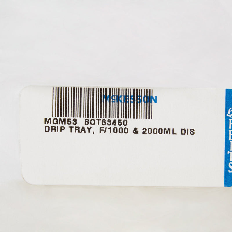 McKesson Brand Dispenser Drip Tray White, ABS Plastic, 4W X 3-3/4D X 5-1/2H Inch (822620_EA) 1/EA