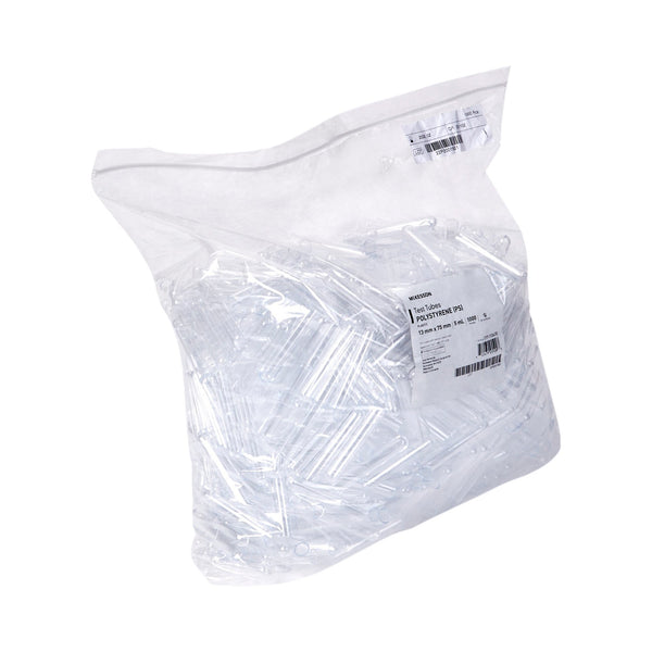 McKesson Test Tube Plain 5 mL Without Closure Polystyrene Tube (1175263_CS) 4000/CS