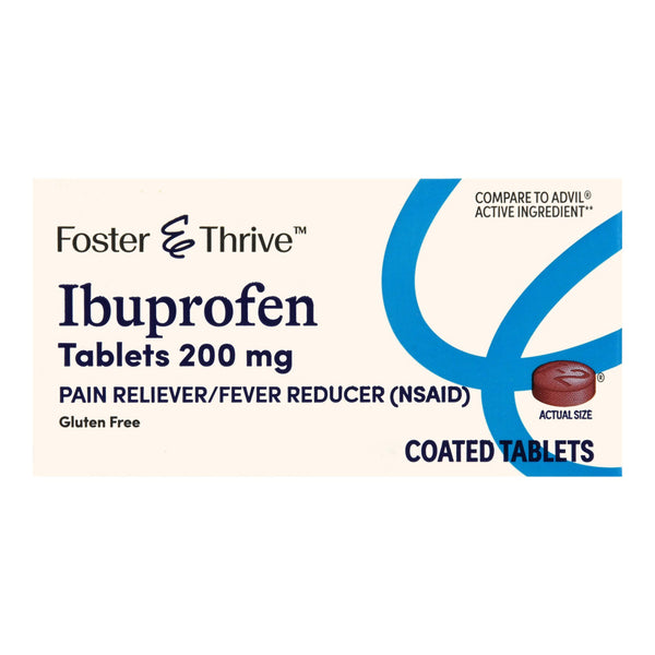 Foster & Thrive™ Pain Relief 200 mg Strength Ibuprofen Tablet 24 per Bottle (1238964_BT) 1/BT