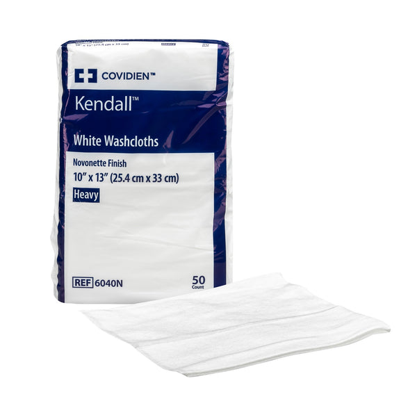 Kendall™ Washcloth 10 X 13 Inch White Disposable (173338_CS) 12/CS