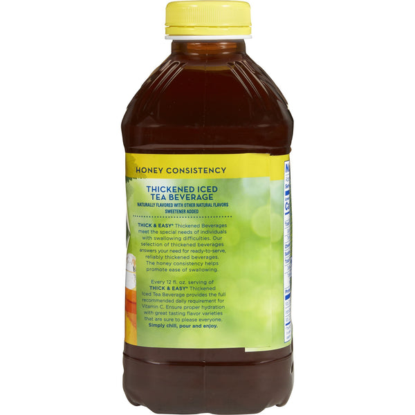 Thick & Easy® Thickened Beverage 46 oz. Bottle Iced Tea Flavor Liquid IDDSI Level 3 Moderately Thick/Liquidized (732816_CS) 6/CS