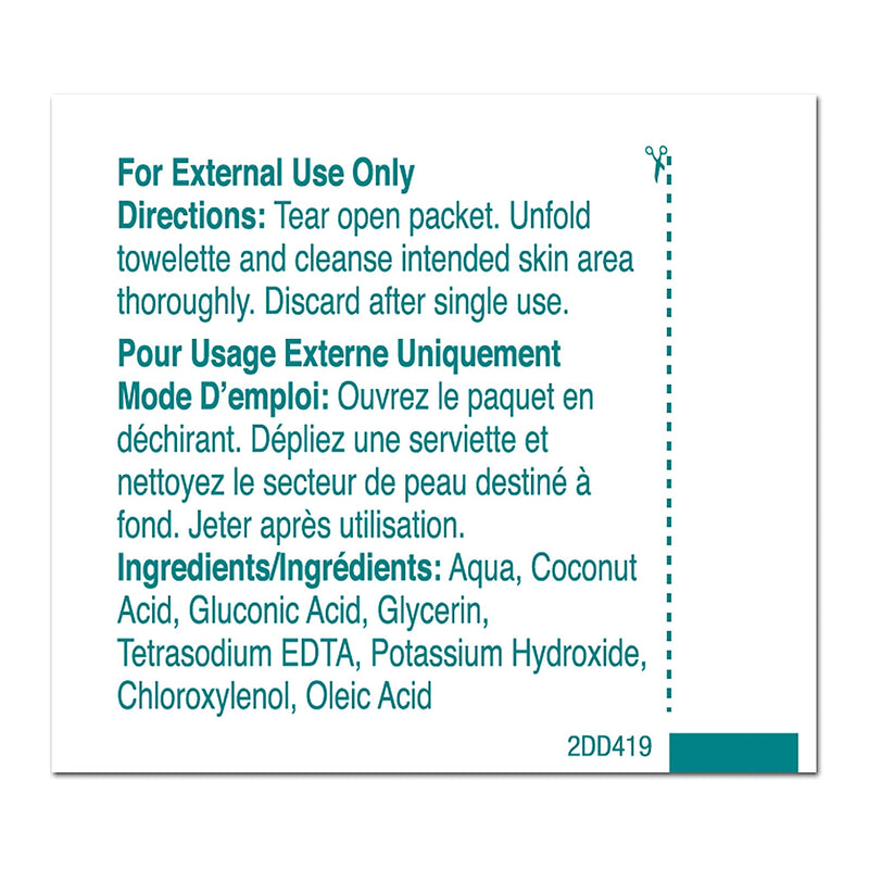 PDI® Castile Soap Towelette Individual Packet Scented 100 Count (120257_CS) 1000/CS