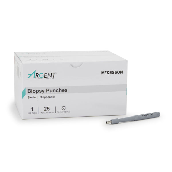 McKesson Argent™ Biopsy Punch Dermal 3 mm (1175172_BX) 25/BX