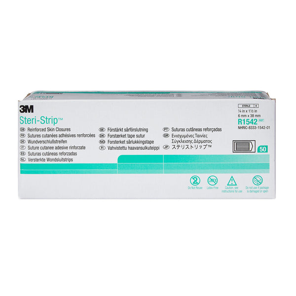 Steri-Strip™ Skin Closure Strip 1/4 X 1-1/2 Inch Nonwoven Material Reinforced Strip White (5781_CS) 200/CS