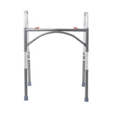 McKesson Bariatric Dual Release Folding Walker Adjustable Height Steel Frame 500 lbs. Weight Capacity 32-1/2 to 39 Inch Height (1065262_CS) 2/CS