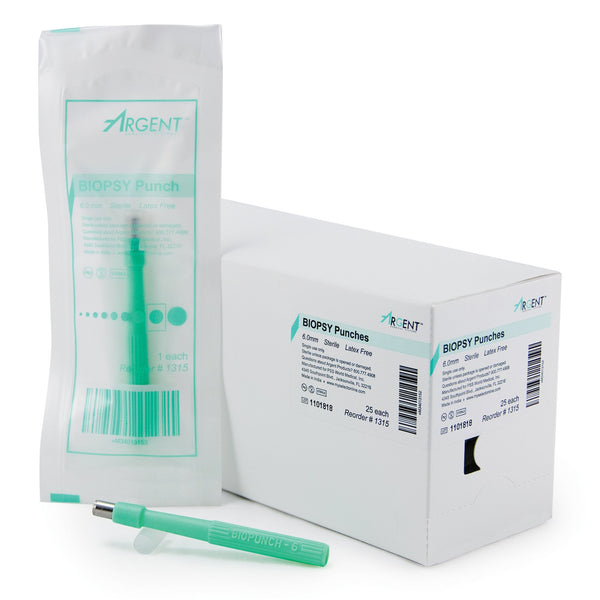 McKesson Argent™ Biopsy Punch Dermal 6 mm (1175177_CS) 100/CS