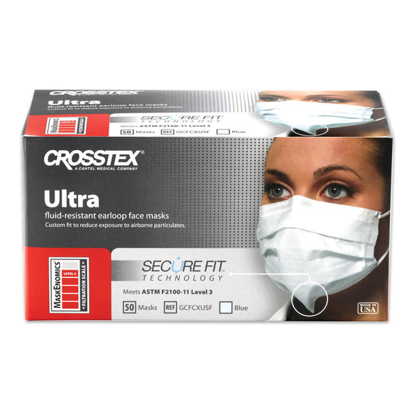 Ultra™ Procedure Mask ASTM Level 3 Earloops One Size Fits Most (854200_BX) 50/BX