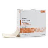 McKesson Spandagrip™ Elastic Tubular Support Bandage 4 Inch X 11 Yard Large Knee / Medium thigh Pull On Natural NonSterile Size F Standard Compression (1112853_CS) 12/CS