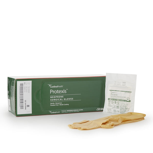 Protexis™ (formerly Duraprene™ Plus ) Surgical Glove Size 8 Sterile Polychloroprene Standard Cuff Length Smooth Ivory Chemo Tested (776957_PR) 1/PR