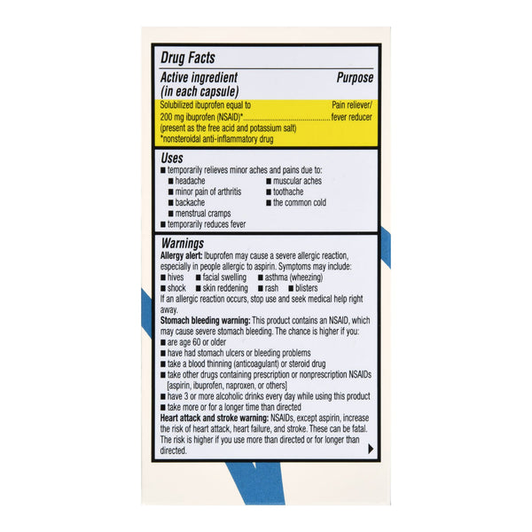 Foster & Thrive™ Pain Relief 200 mg Strength Ibuprofen Capsule 40 per Bottle (1238985_BT) 1/BT