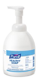 Purell® Antimicrobial Soap Foaming 18 oz. Pump Bottle Unscented (1107156_CS) 6/CS