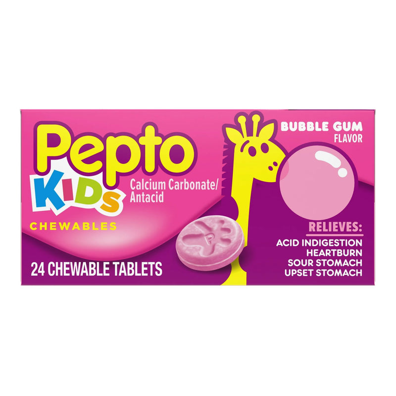 Children's Pepto® Antacid 400 mg Strength Chewable Tablet 24 per Box (783574_BX) 24/BX
