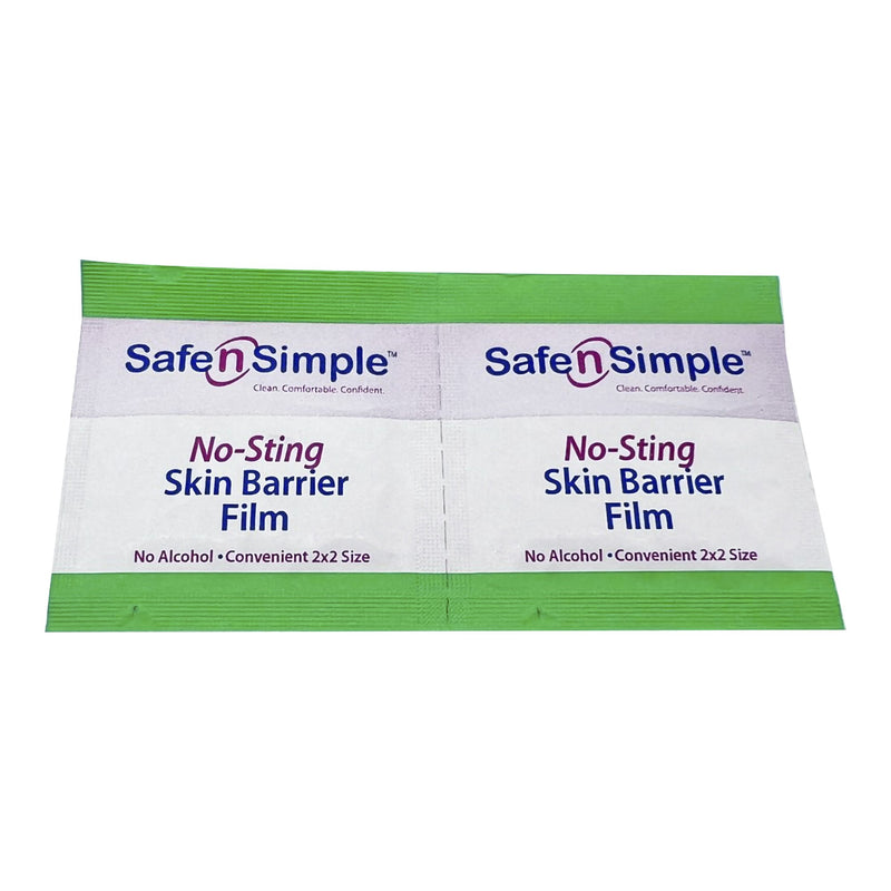 Safe N Simple™ No-Sting Skin Barrier Wipe 60% / 20% Strength Purified Water / Polyvinylpyrrolidone / Glycerin / Propylene Glycol Individual Packet Sterile (773689_EA) 1/EA