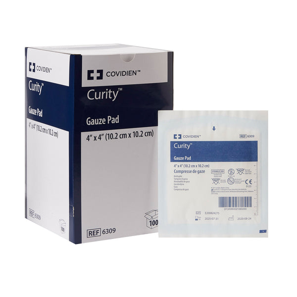 Curity™ Gauze Sponge 4 X 4 Inch 12-Ply Sterile 1 per Pack (10142_CT) 100/CT