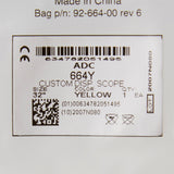 Proscope™ 664 Disposable Stethoscope Yellow 1-Tube 22 Inch Tube Single Sided Chestpiece (493334_CS) 50/CS