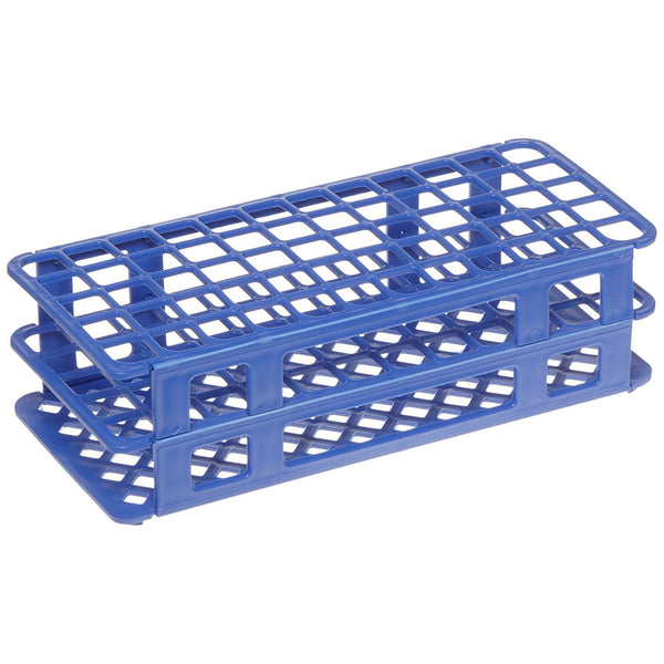 Heathrow Scientific LLC Fold and Snap Test Tube Rack 60 Place 5 to 15 mL Tube Size Blue 2-2/5 X 4-1/8 X 9-2/3 Inch (1178776_EA) 1/EA