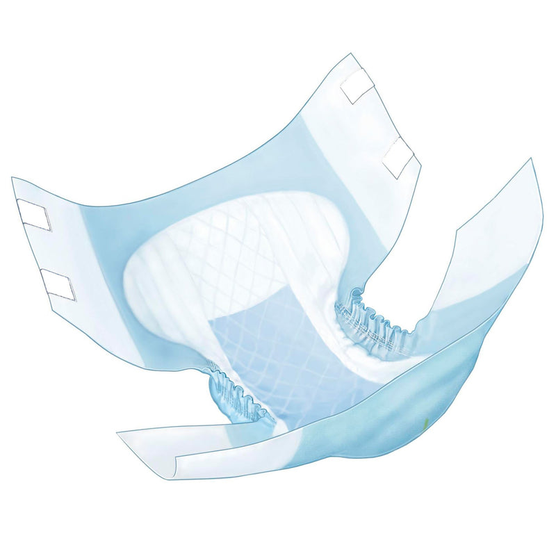 Wings™ Overnight Quilted Unisex Adult Incontinence Brief Large Disposable Heavy Absorbency (864860_CS) 4/CS