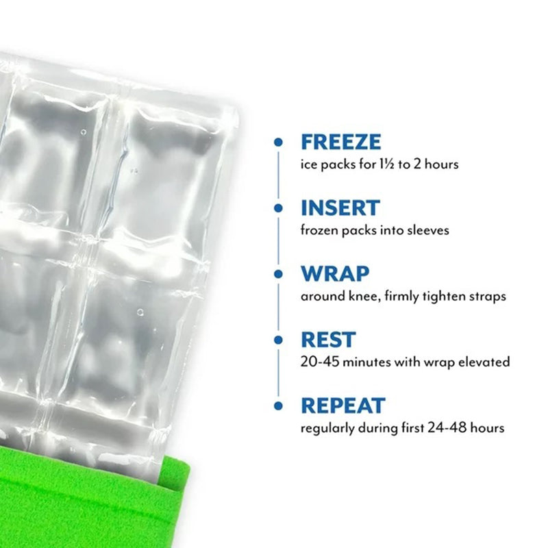 Polar Ice® Cold Pack with Wrap Knee Large 13 X 26 Inch Nylon / Polyester / Water Reusable (691376_PK) 1/PK
