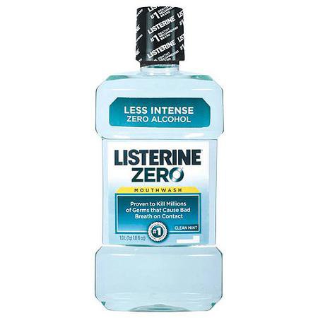 Listerine® Zero® Mouthwash 16.66 oz. Mint Flavor (830874_EA) 1/EA