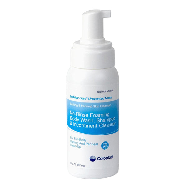 Bedside-Care® Rinse-Free Shampoo and Body Wash 8.1 oz. Pump Bottle Unscented (1077625_EA) 1/EA