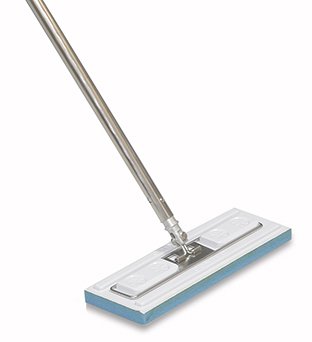Contec® Klean Max™ Cleanroom Wet Mop Pad Sealed Edge Large White Microfiber / Polyester Disposable (1013600_CS) 24/CS
