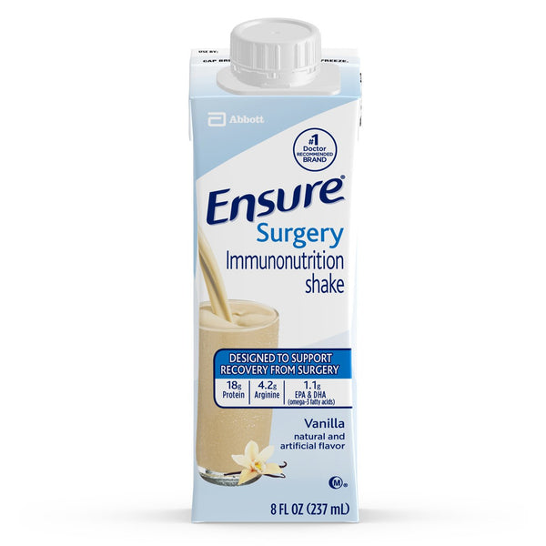 Ensure® Surgery Immunonutrition Shake Oral Supplement Vanilla Flavor Liquid 8 oz. Reclosable Carton (1053427_CS) 24/CS