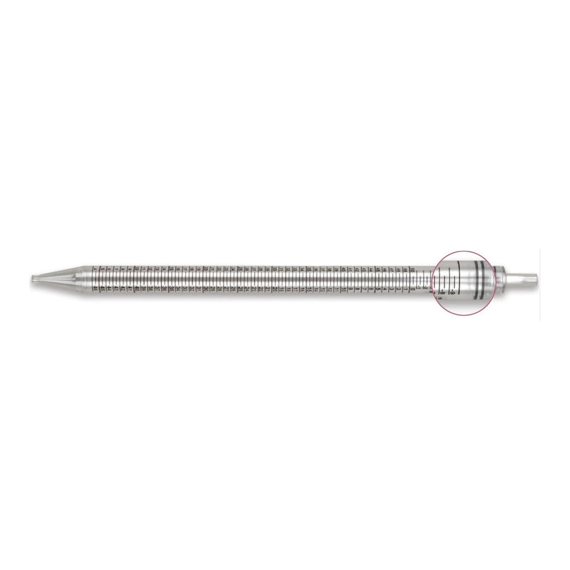 McKesson Serological Pipette 50 mL 0.5 mL Graduation Increments / 9 mL Negative Graduations Sterile (1176009_CS) 100/CS
