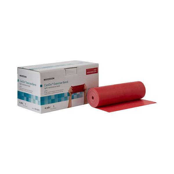 McKesson CanDo® Exercise Resistance Band Red 5 Inch X 6 Yard Light Resistance (1073305_EA) 1/EA