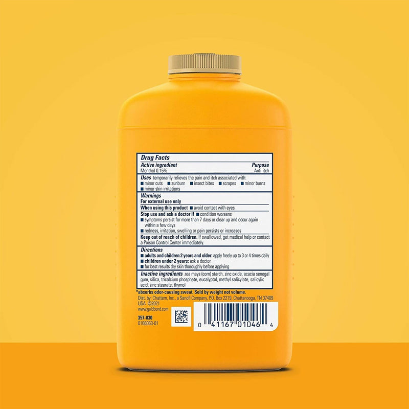 Gold Bond® Medicated Original Strength Body Powder 4 oz. Menthol Scent Shaker Bottle Menthol (1195811_EA) 1/EA