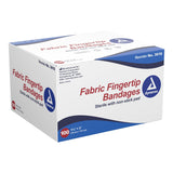 Dynarex® Adhesive Strip 1-3/4 X 3 Inch Fabric Fingertip White Sterile (670177_BX) 100/BX