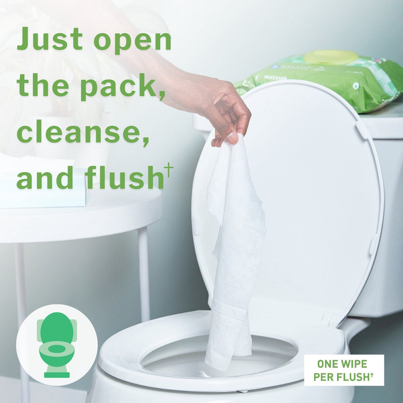 McKesson Flushable Personal Wipe Soft Pack Scented 48 Count (1241746_PK) 48/PK